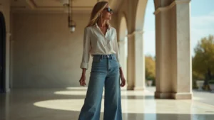 Wide Leg Jeans Over 50