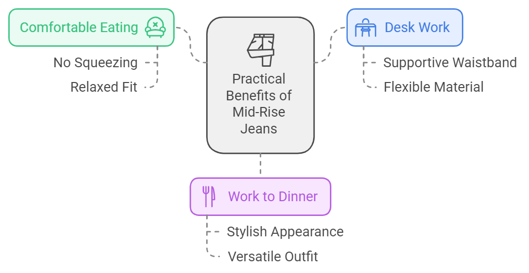 Mid Rise Workwear Jeans